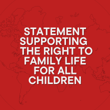 Statement supporting the right to family life